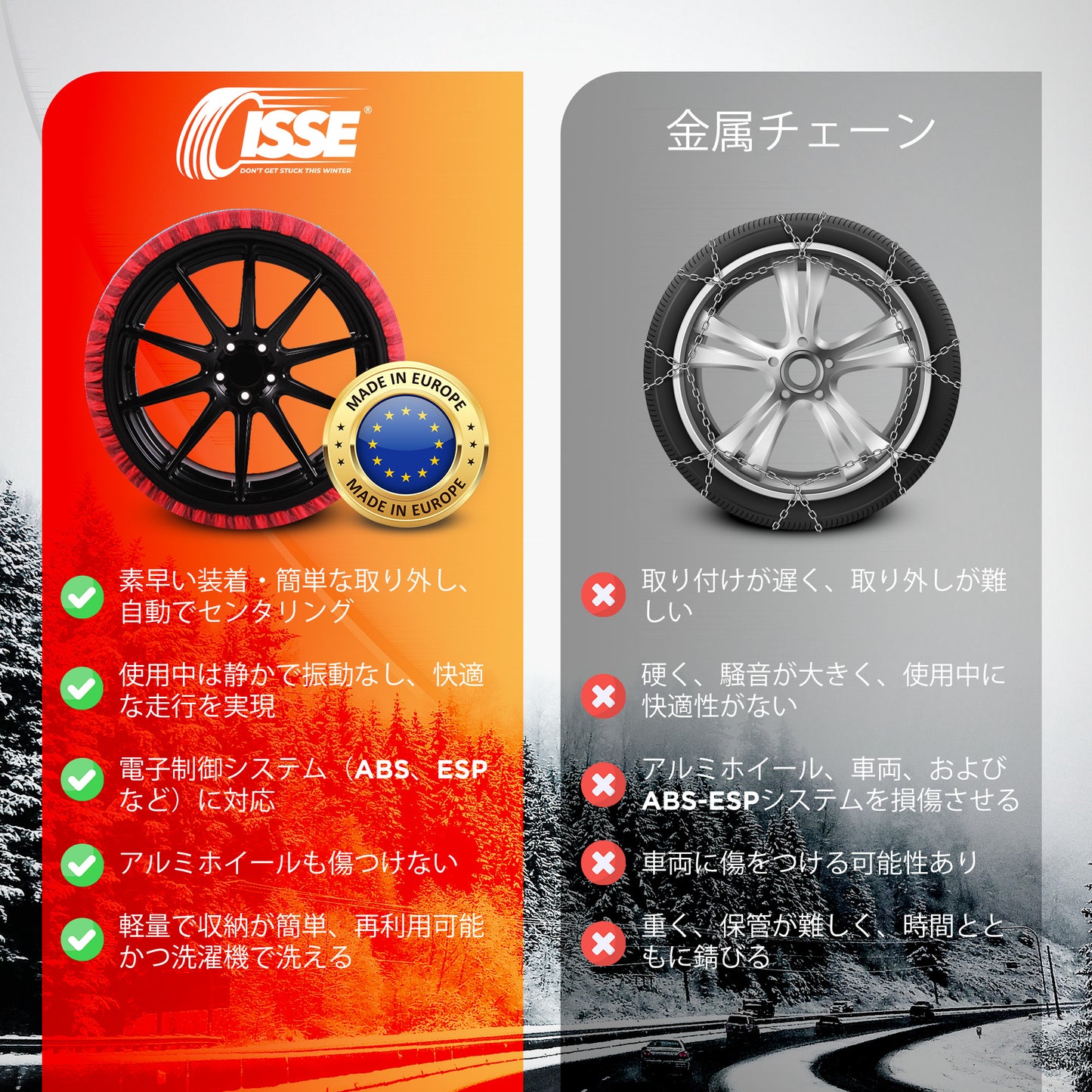 イッセ・スノーソックス クラシック TYPEⅡ