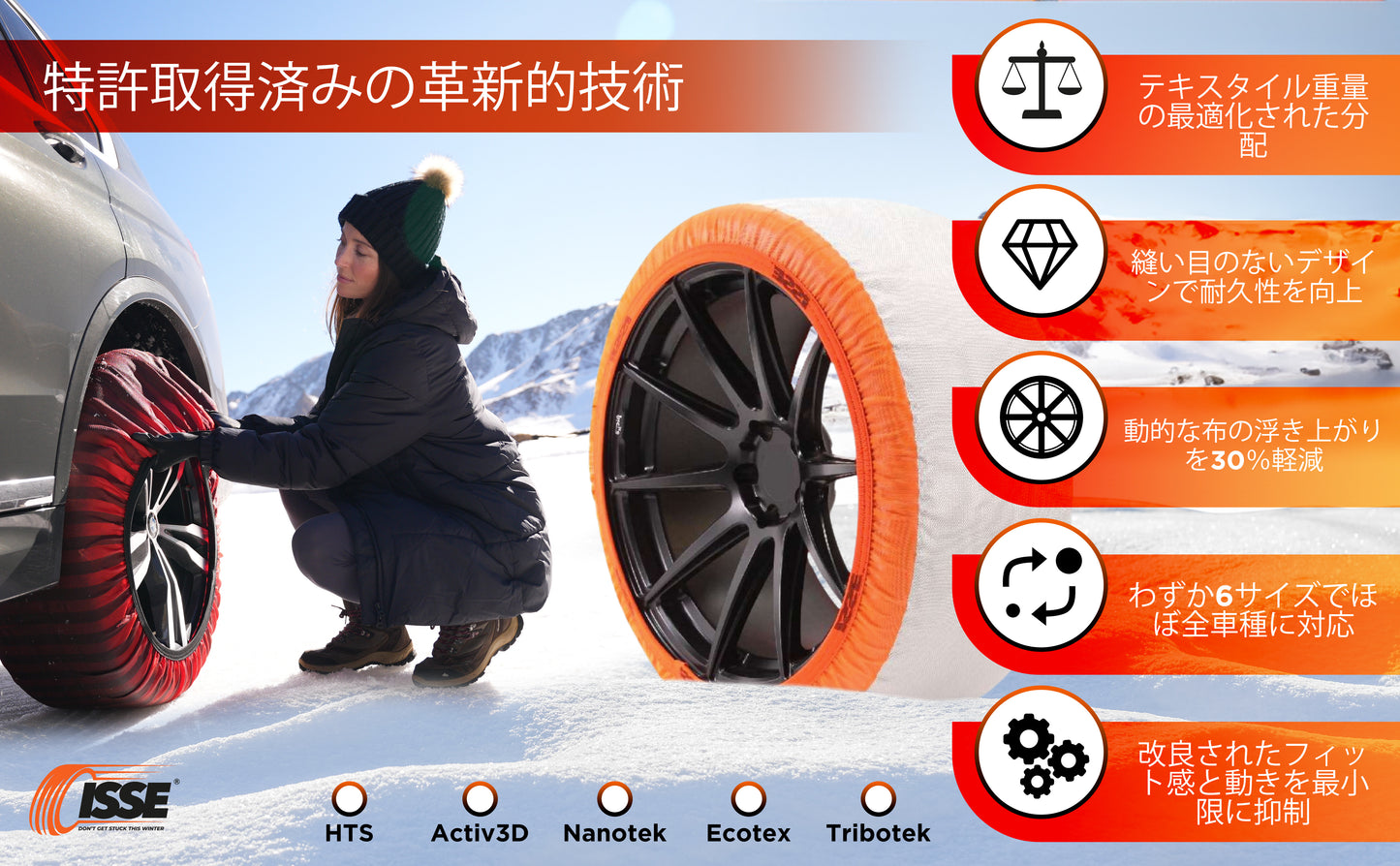 イッセ・スノーソックス クラシック TYPEⅡ