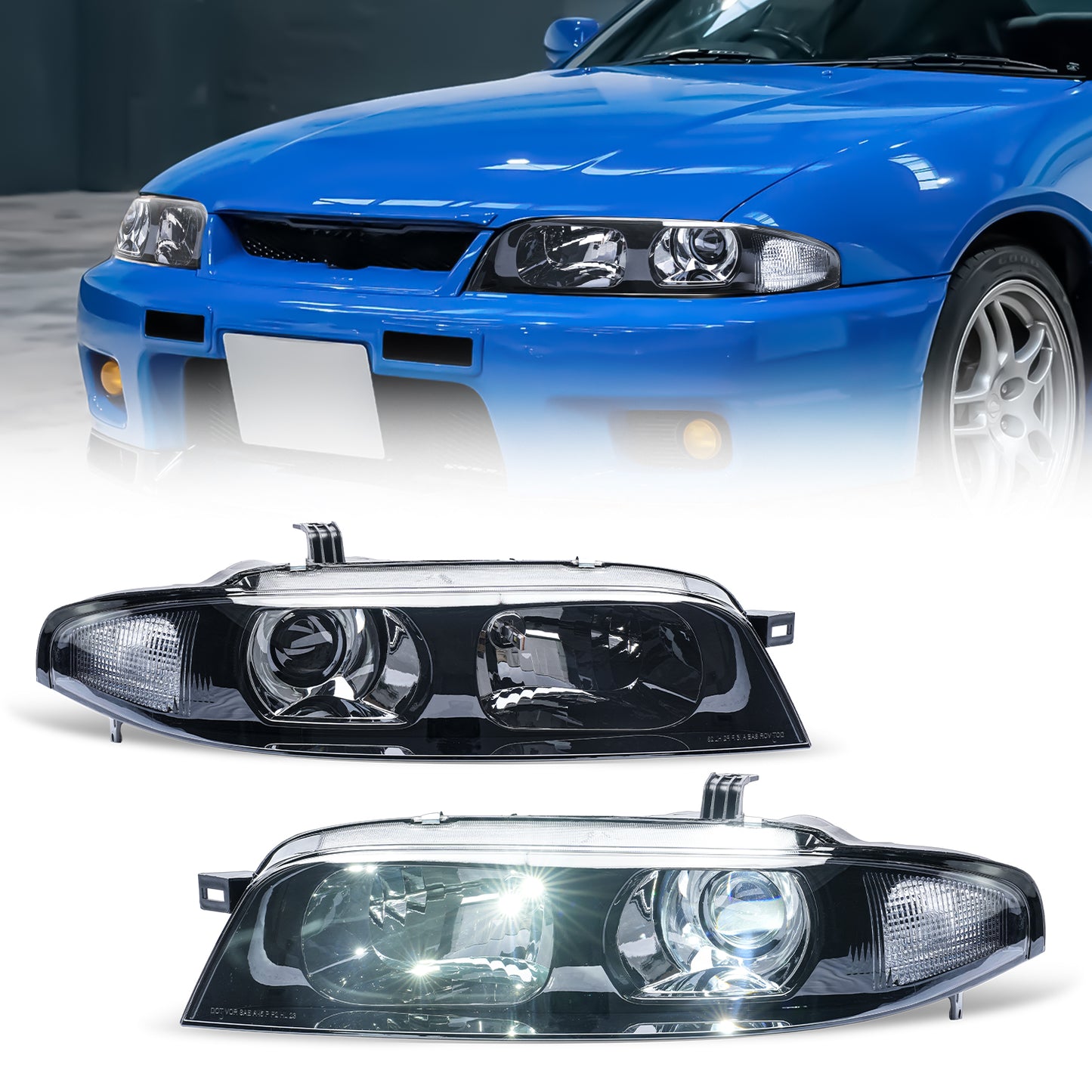 ヘッドライト スカイライン R33 日産 NISSAN GTR SKYLINE R33
