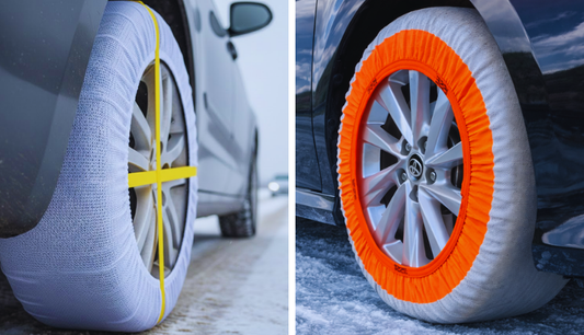 【検証】激安中華製布製タイヤチェーンVSイッセ・スノーソックス |布チェーン